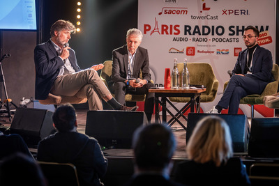 Speakers on stage at Paris Radio Show 2026